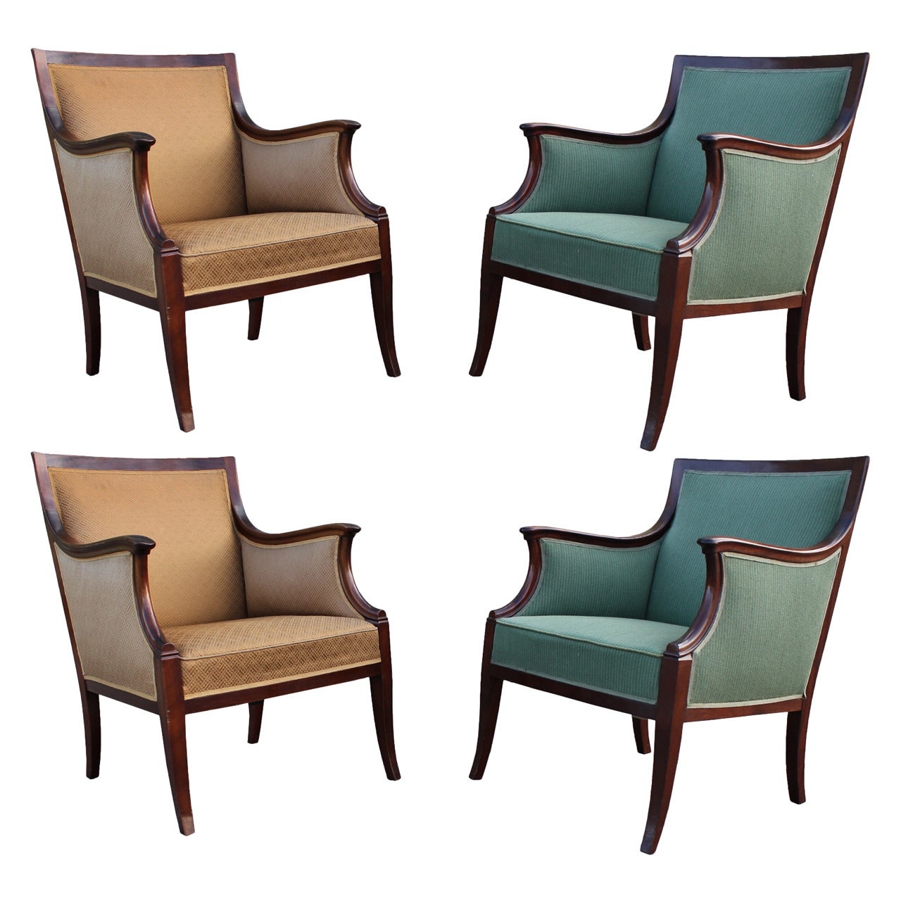 Set of Four Danish Mid-Century Modern Frits Henningsen Chairs