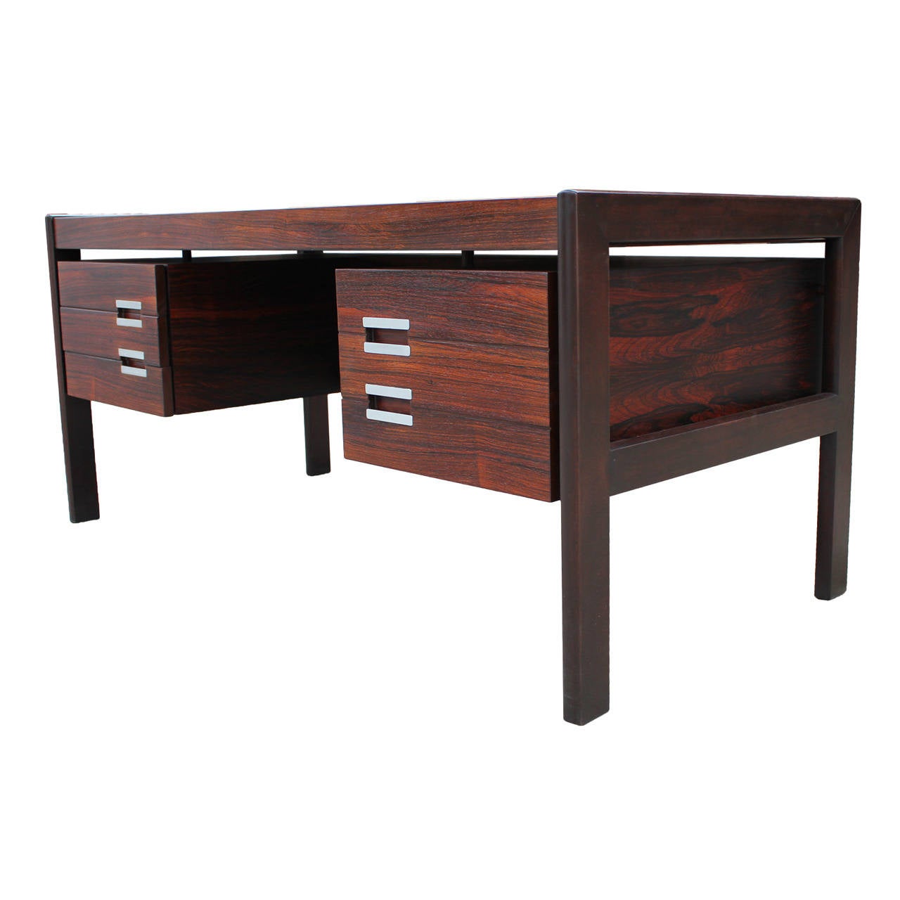 Stunning Rosewood Dyrlund Desk at 1stdibs