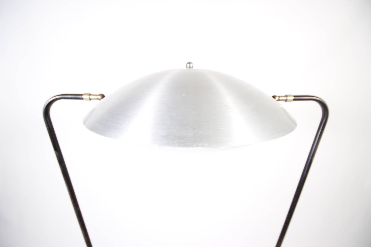 20th Century Modernist Architectural Floor Lamp in the Manner of Jean Royère For Sale