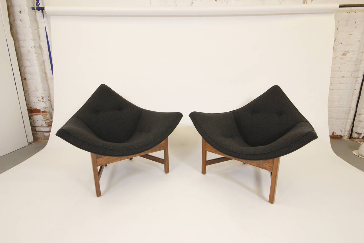 Rare Pair of Adrian Pearsall Coconut Chairs 1