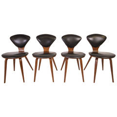 Set of Four Plycraft Dining Chairs by Norman Cherner