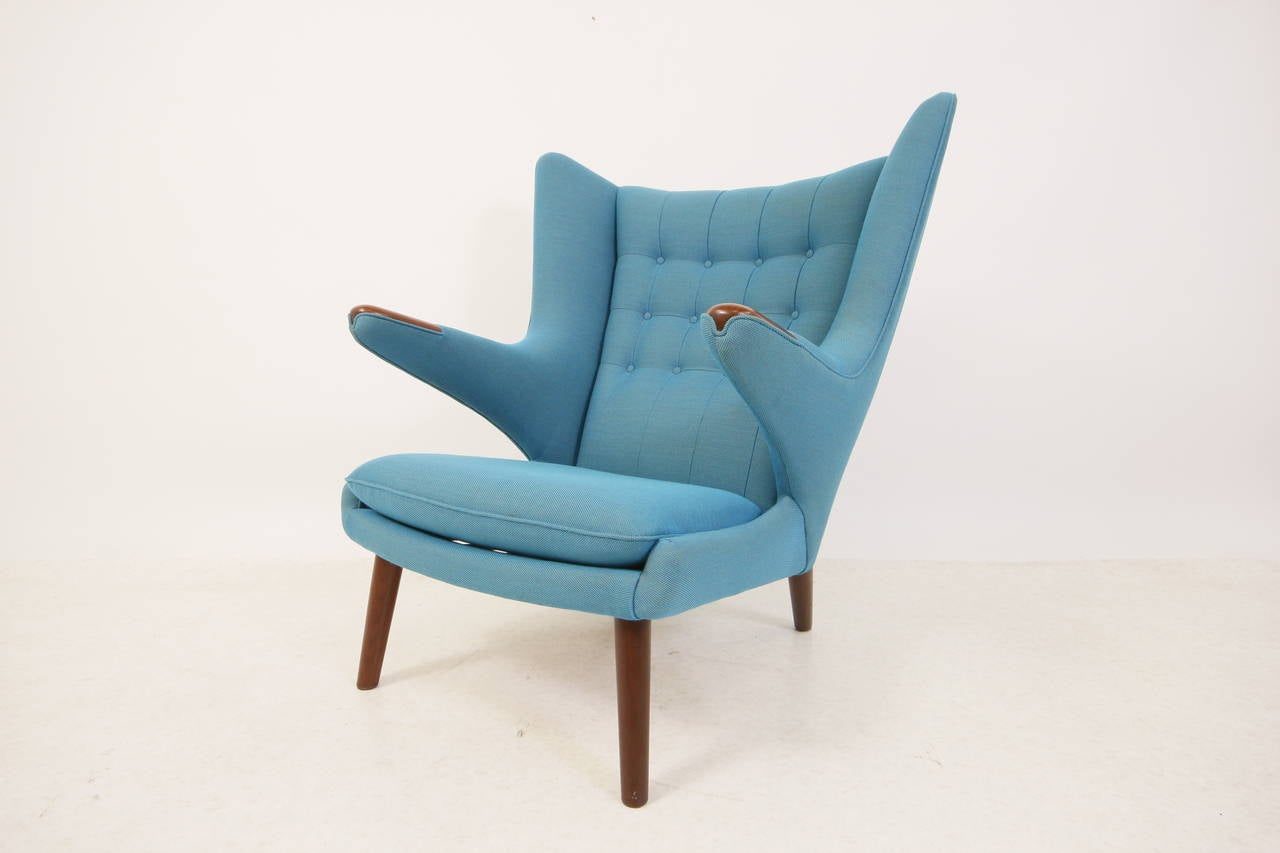 Danish Hans Wegner Papa Bear Chair with Maharam Fabric