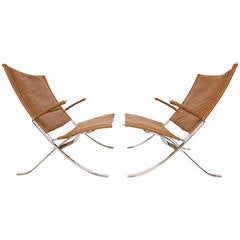 Preben Fabricius and Jorgen Kastholm "X" Chairs