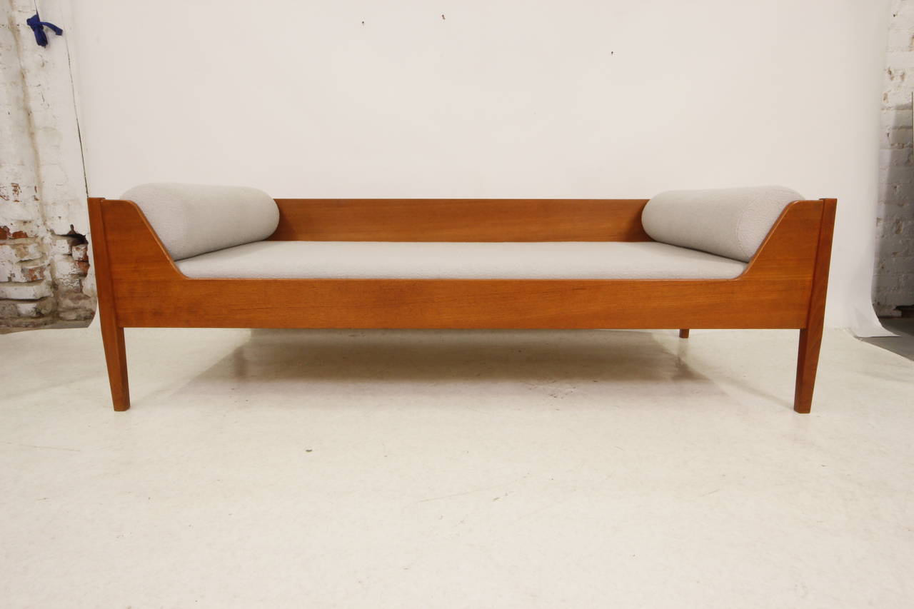 Rare Danish Modern Teak Daybed by Povl Dinesen