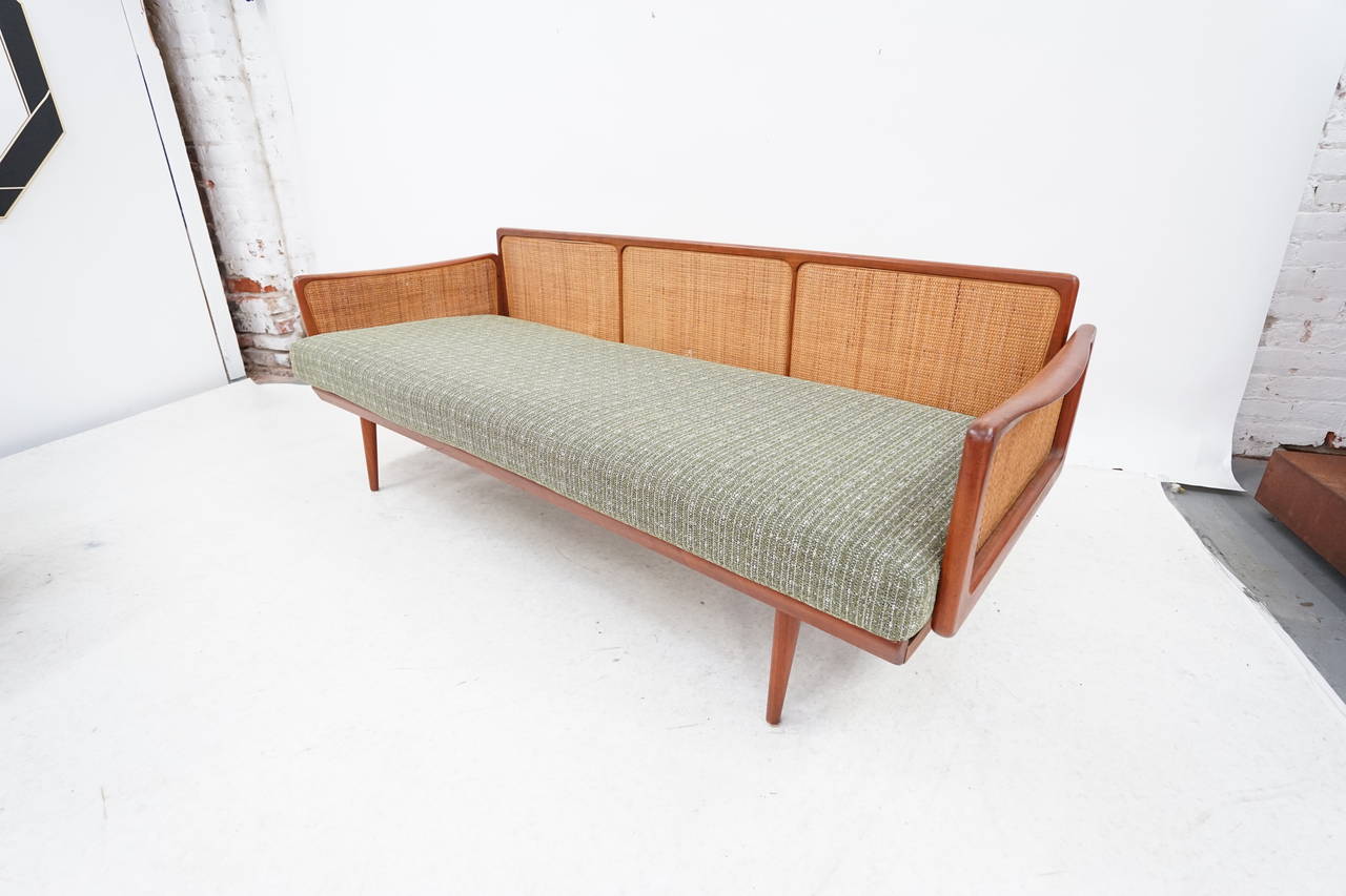 Mid-Century Modern Teak and Cane Sofa by Peter Hvidt & Orla Mølgaard-Nielsen