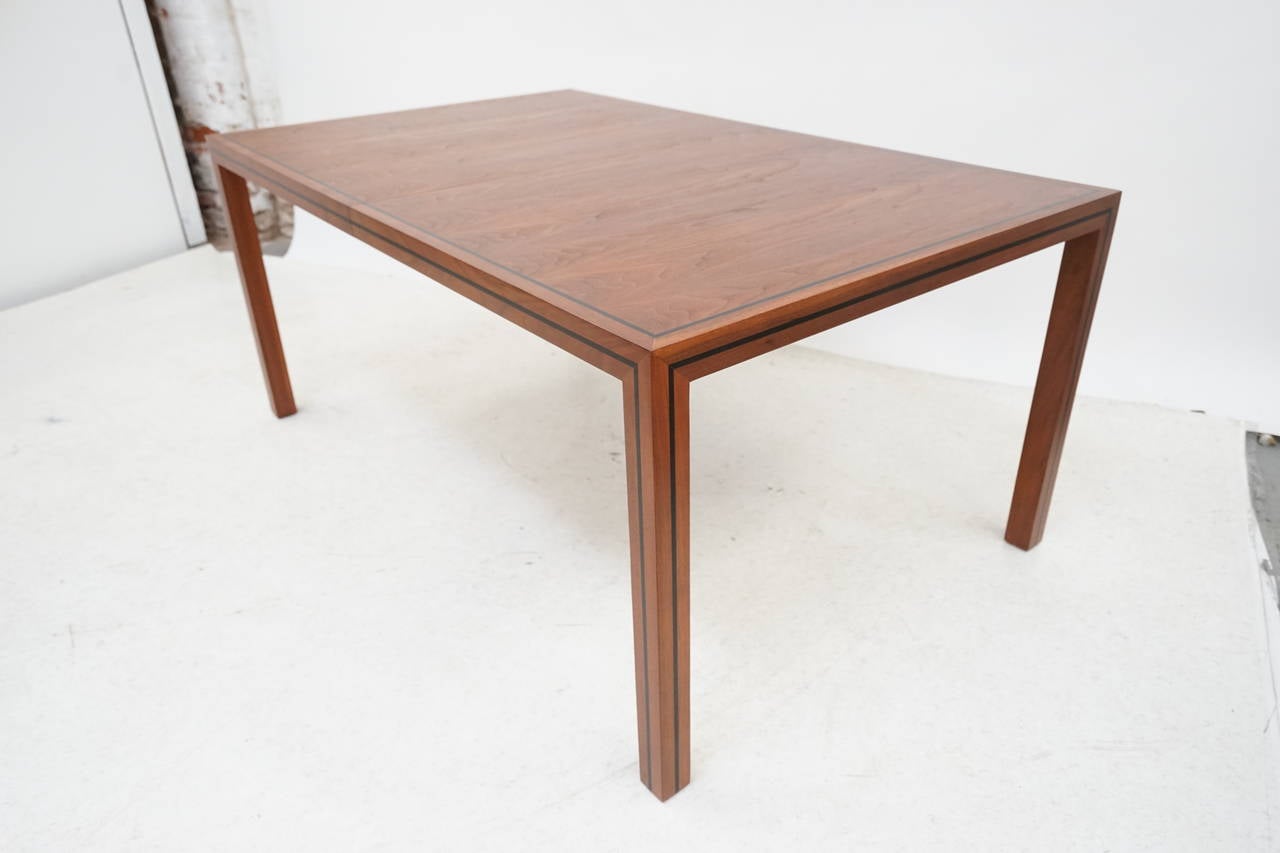 Large Walnut Dining Table by Milo Baughman In Excellent Condition In Los Angeles, CA