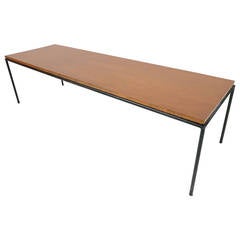 California Modern Iron and Maple Bench or Coffee Table by Paul McCobb
