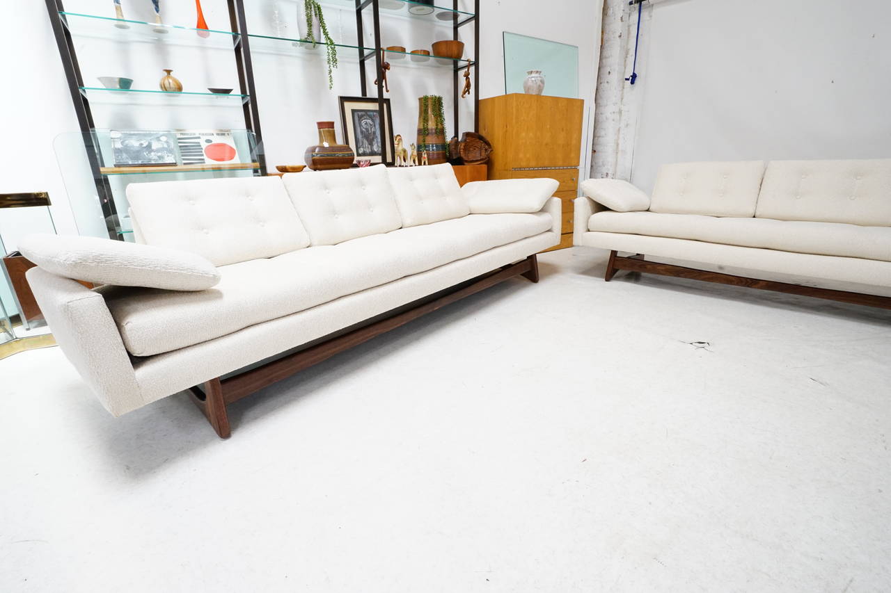 American Stunning Pair of Matching Adrian Pearsall Sofa's For Sale
