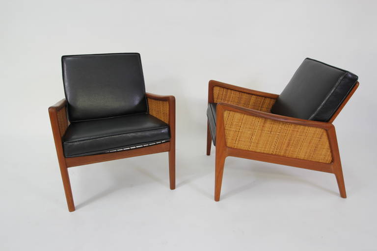 Danish Rare Lounge Chairs by Peter Hvidt & Orla Molgaard Nielsen, FD 151