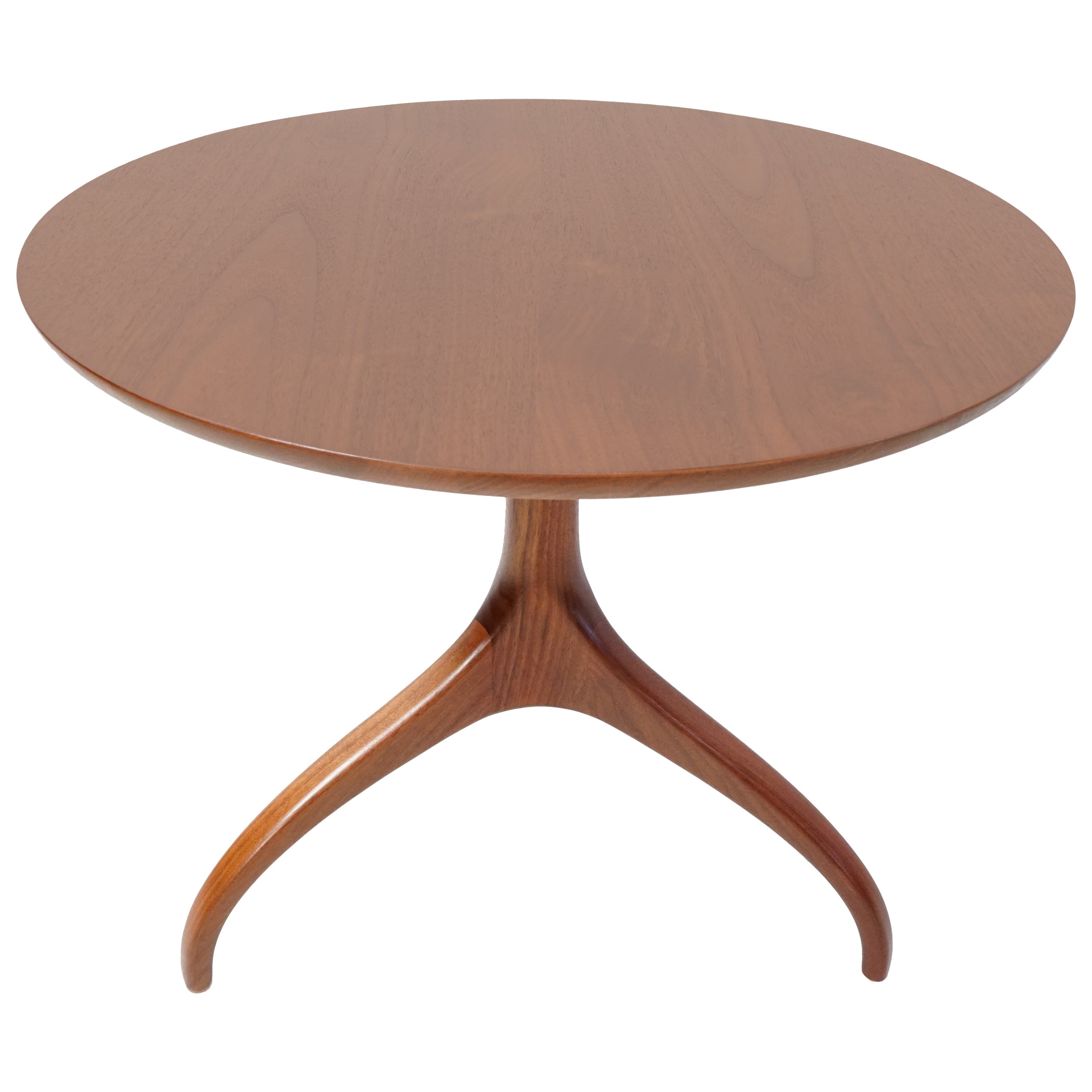 Henredon Sculpted Walnut Side Table