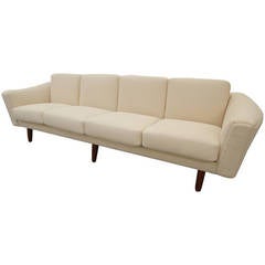 Stunning Danish Modern Sofa in the Manner of Illum Wikelso