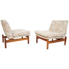 Mid-Century Modern Floating Slipper Chairs by Jens Risom