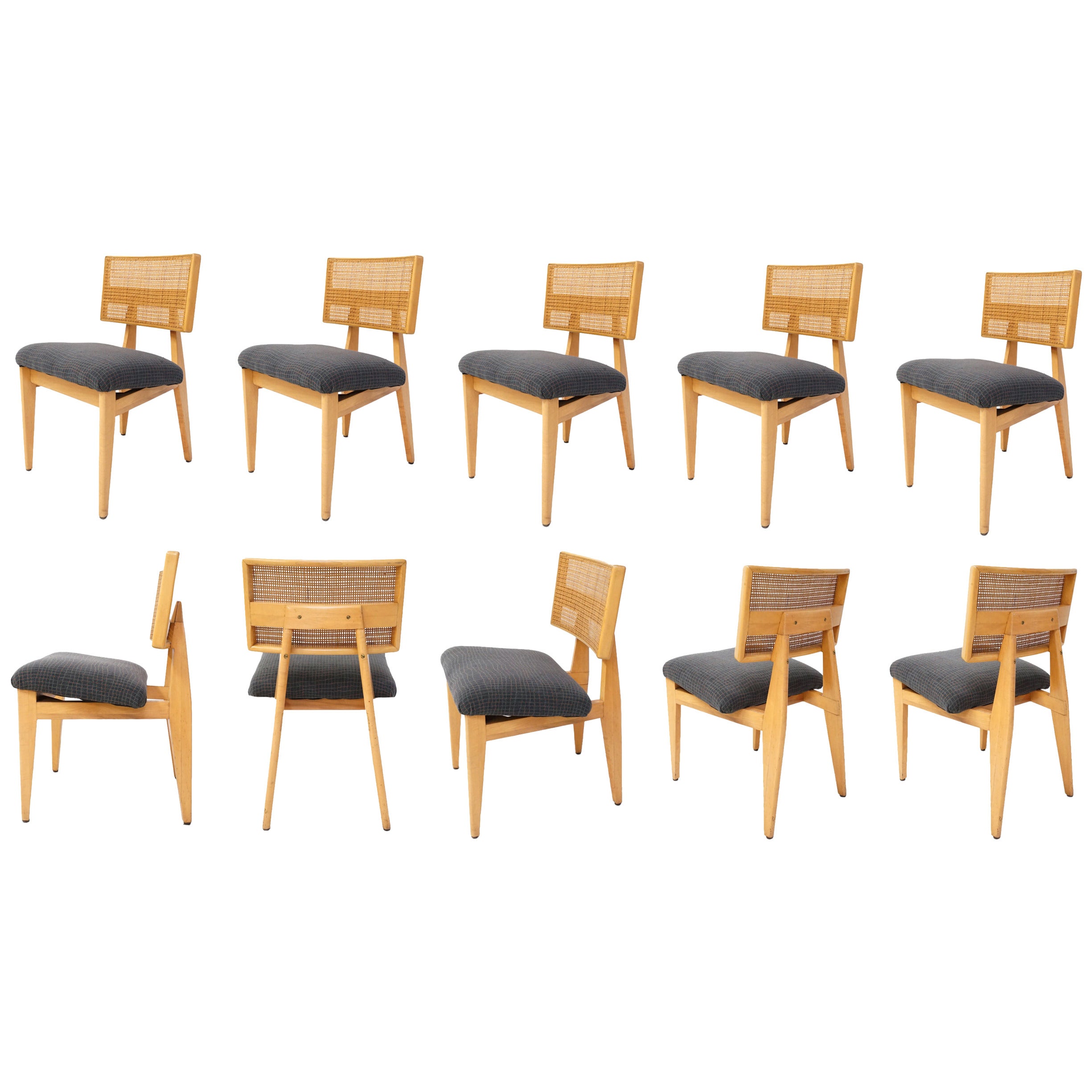 10 Rare George Nelson Dining Chairs all Original from 1956