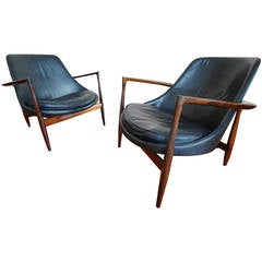 Pair of Brazilian Rosewood "Elizabeth" Chairs by Kofod Larsen