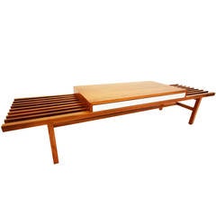 Rare Martin Borenstein Bench / Coffee Table for Brown Saltman