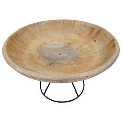 Mid-Century Modern Architectural Iron and Concrete Planter