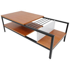 Extremely Rare California Modern Iron Magazine Table by Glenn of California