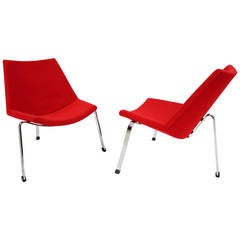 Benedikt Rohner Architectural Lounge Chairs, 1957