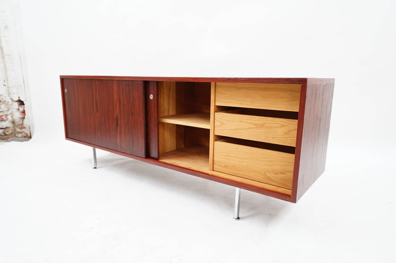 Mid-Century Modern George Nelson Brazilian Rosewood Credenza For Sale