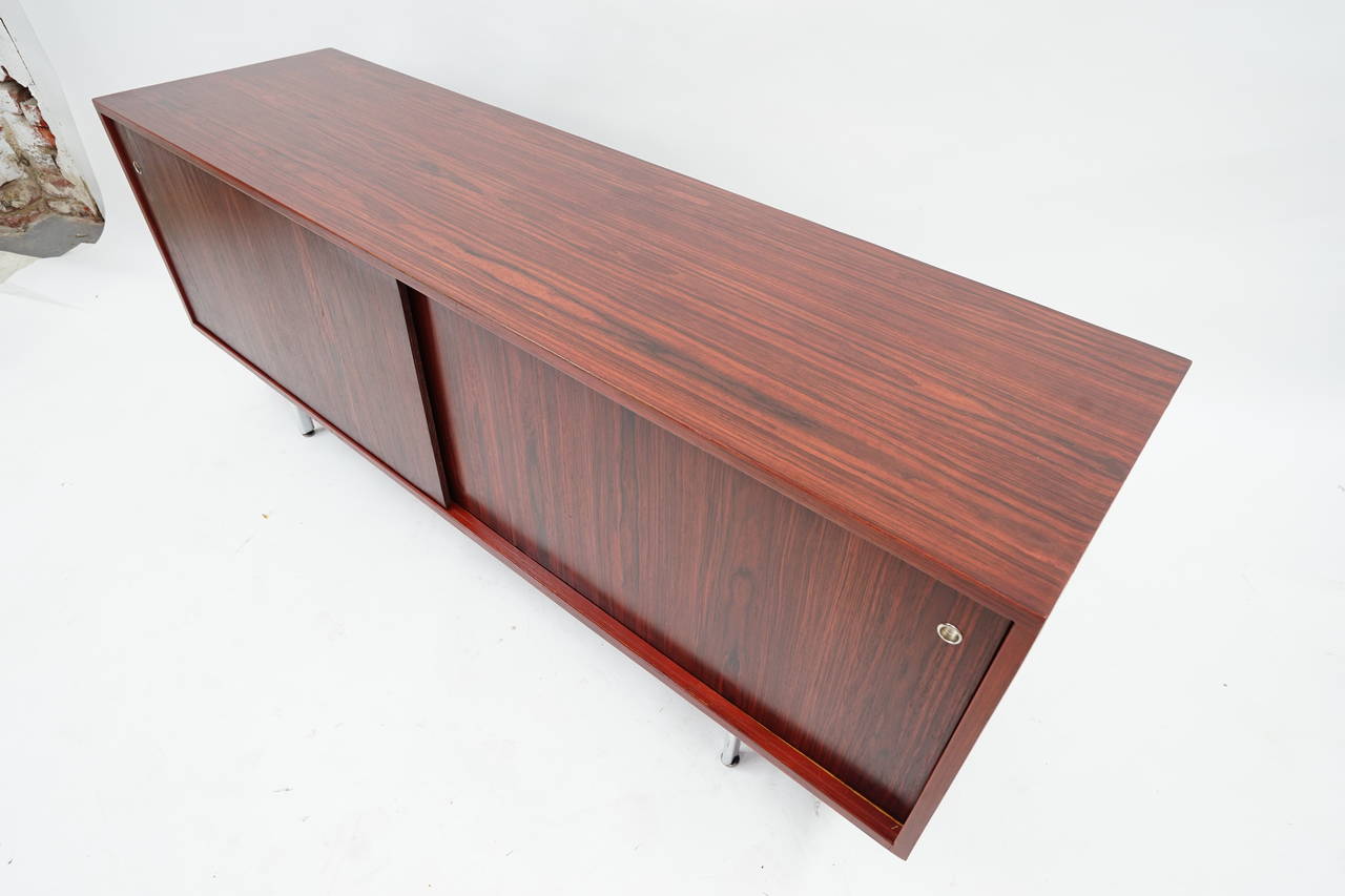 Mid-20th Century George Nelson Brazilian Rosewood Credenza For Sale