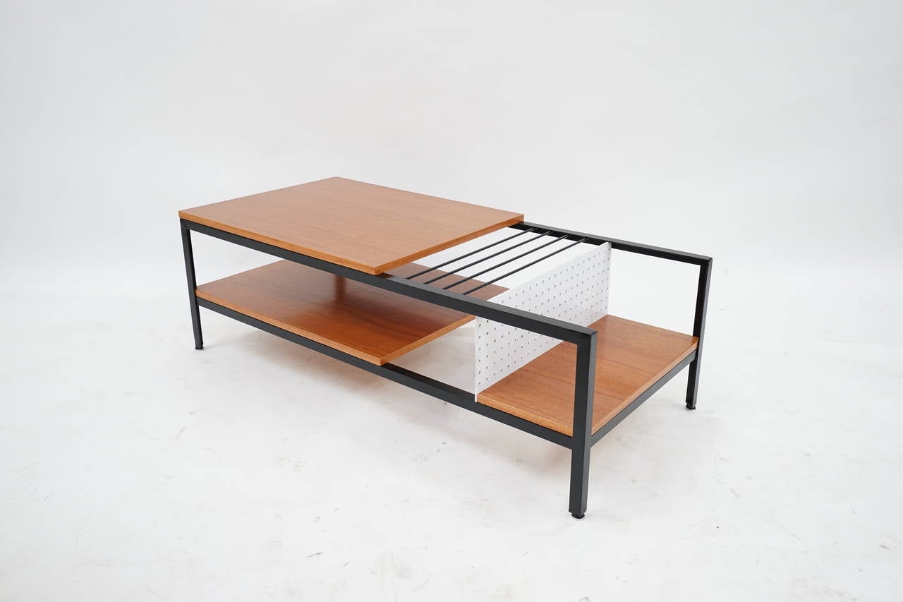 Extremely Rare California Modern Iron Magazine Table by Glenn of California