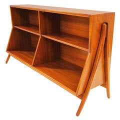 Stunning Drexel Walnut Bookcase by Kipp Stewart & Stewart MacDougall