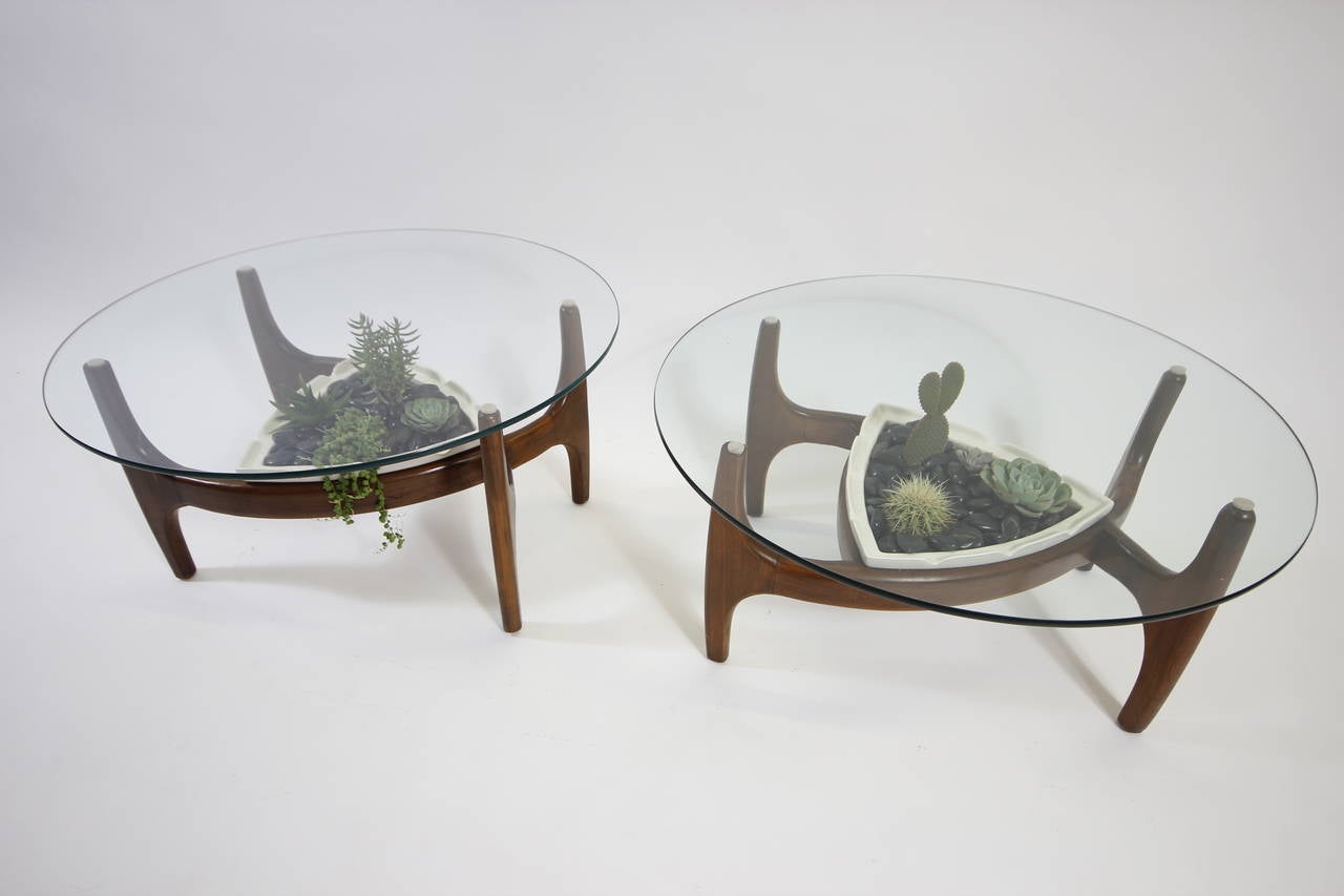 American Rare Adrian Pearsall Sculpted Planter Coffee Tables or Side Tables
