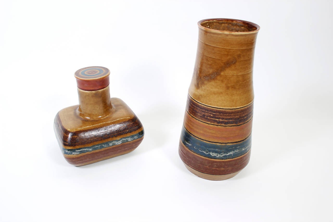 Very Large Bruno Gambone Vessels, 1960s