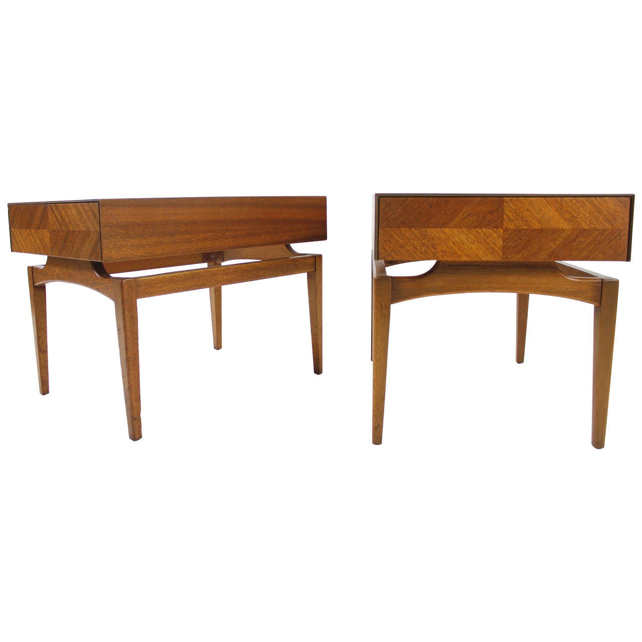 John Keal Sculpted End Tables for Brown Saltman For Sale at 1stDibs
