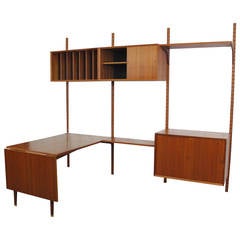 Used Stunning Danish Modern Cado Wall Unit and Drop-Leaf Desk by Poul Cadovious