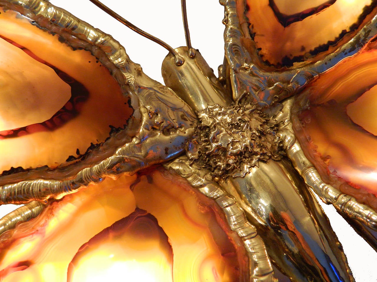 French Duval-Brasseur Butterfly Sconce, France For Sale