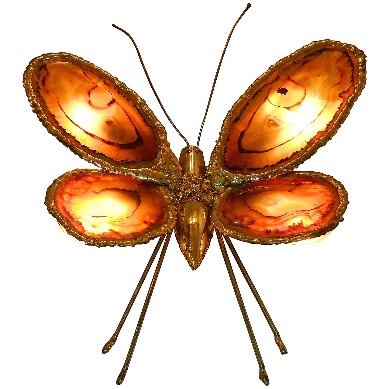 Duval-Brasseur Butterfly Sconce, France For Sale