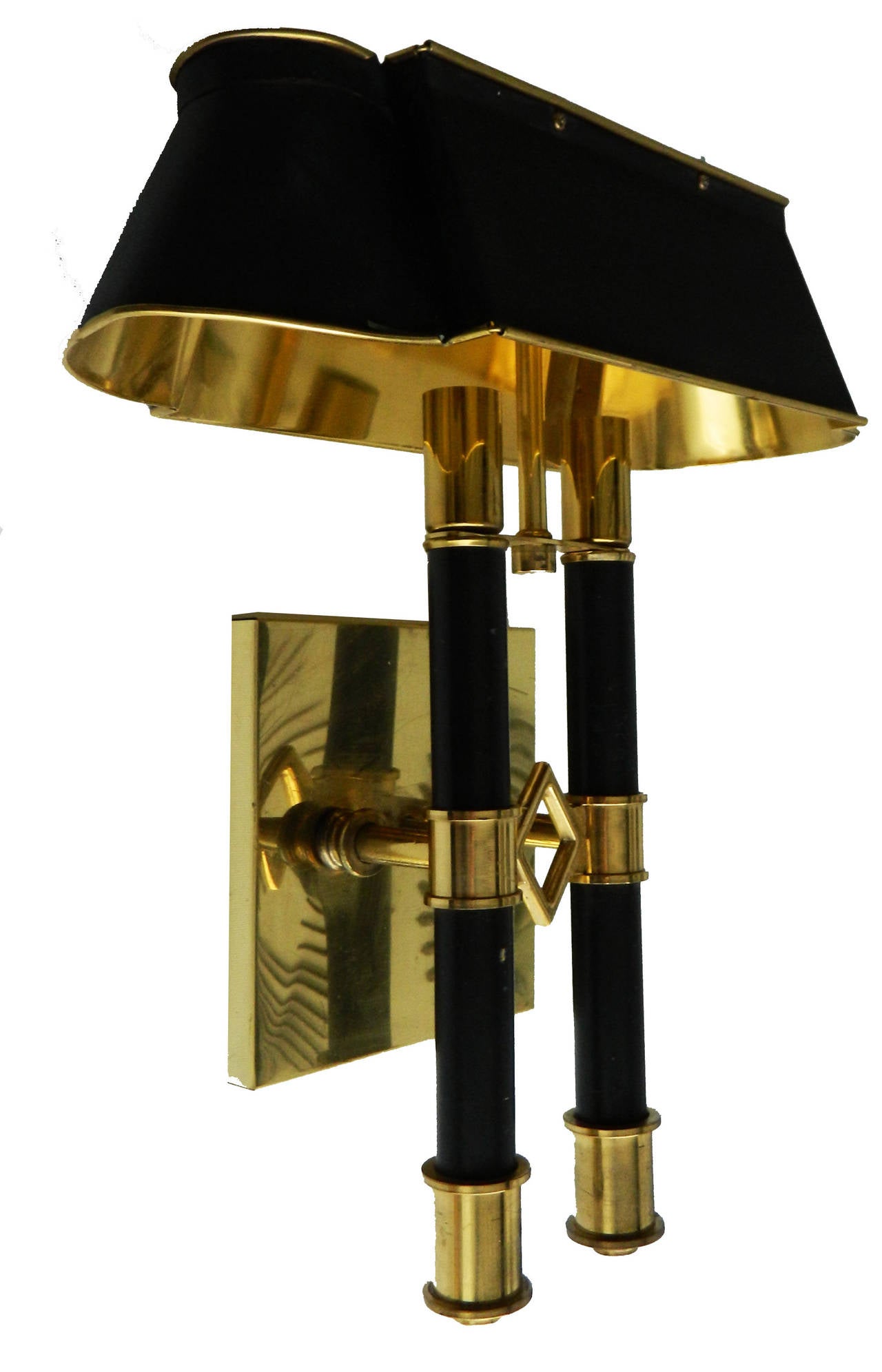 Neoclassical  Pair of Jansen Bouillotte Sconces For Sale