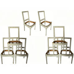 Maison Jansen set of 6 chairs