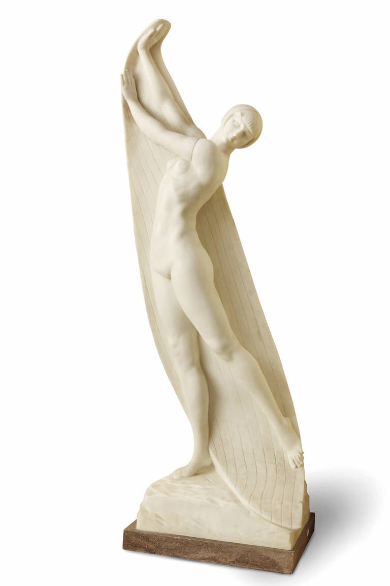 20th Century Marble Sea Maiden
