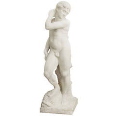 20th Century Marble Replica of David Apollo by Michelangelo