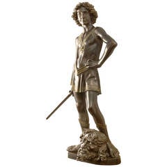 21st Century Bronze David by Verrocchio
