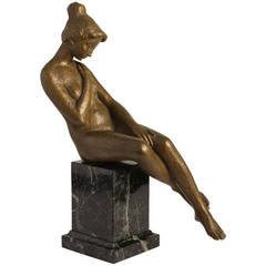 Vintage 20th Century Bronze "Under the Sun"