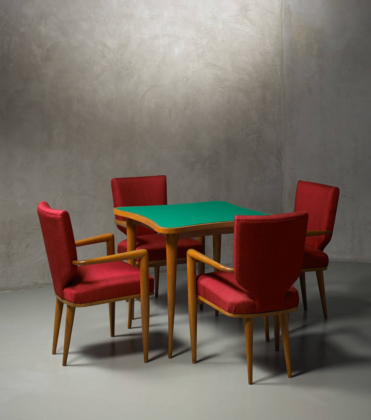 bridge table and chairs