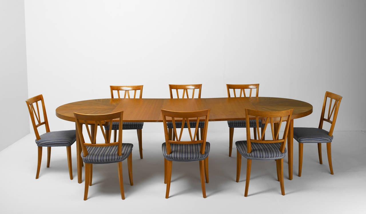 Swedish Dining set by Carl Malmsten, For Sale