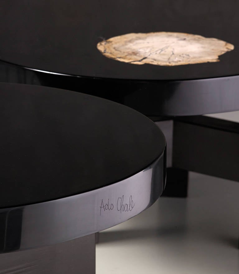 Pair of Low Tables by Ado Chale, 1970s In Good Condition In Milan, IT