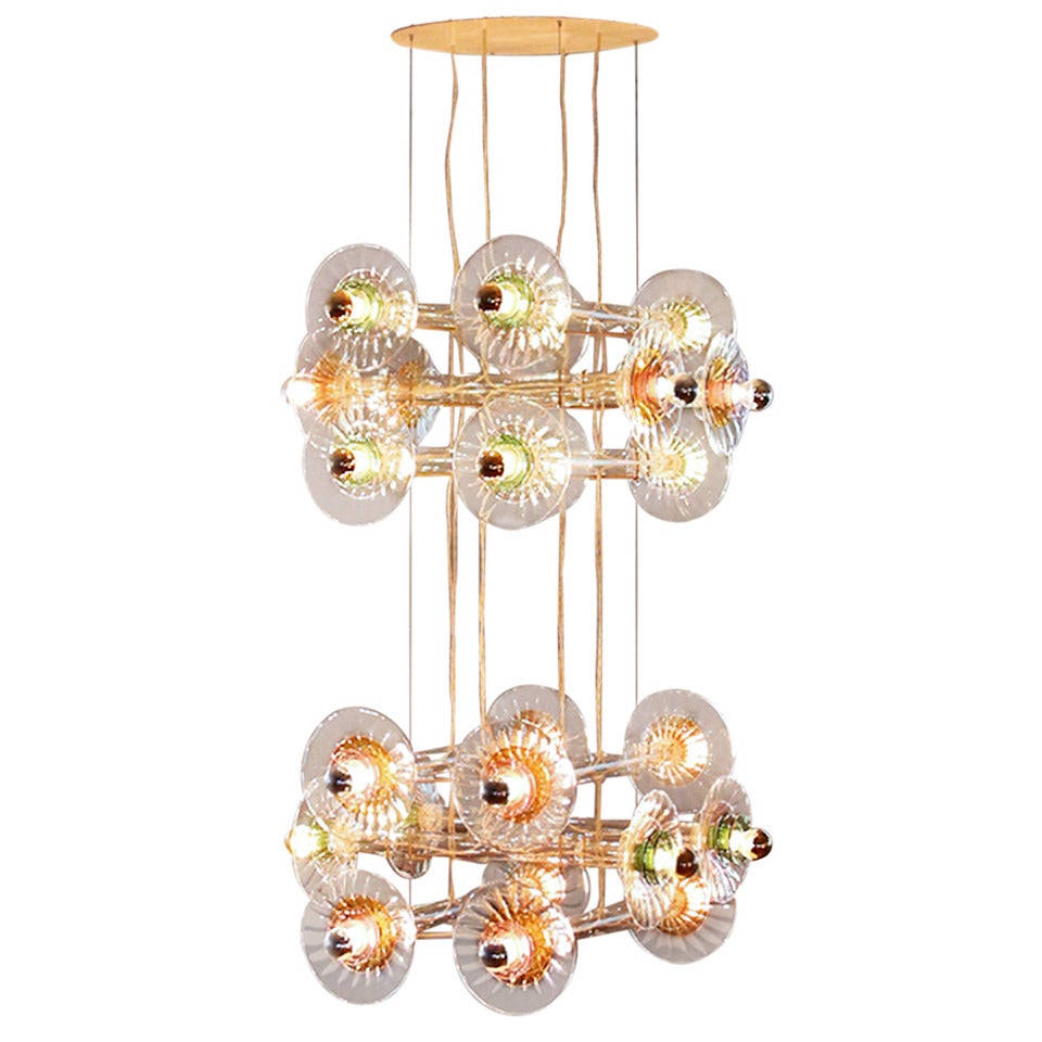 Criss Cross Collection Chandelier by Bethan Laura Wood, 2014 For Sale