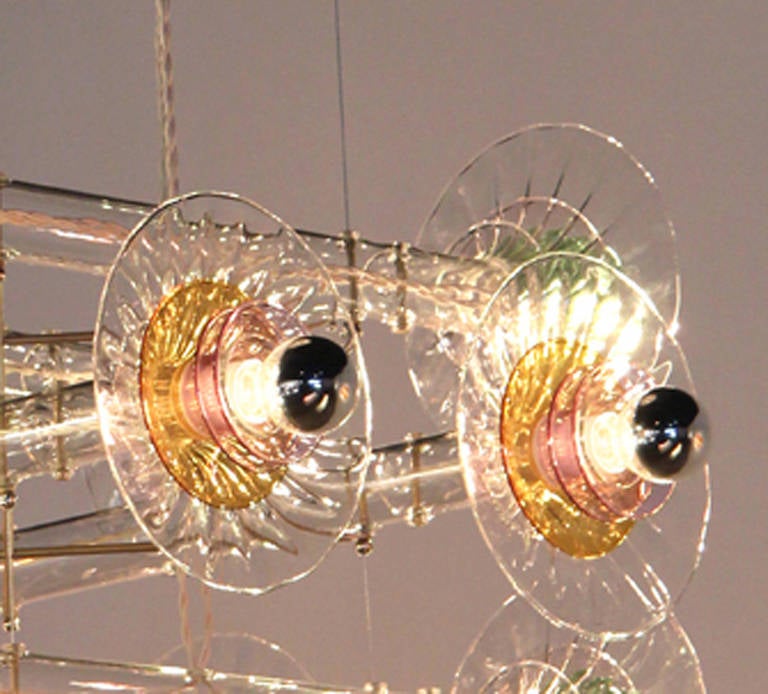 Contemporary Criss Cross Collection Chandelier by Bethan Laura Wood, 2014 For Sale