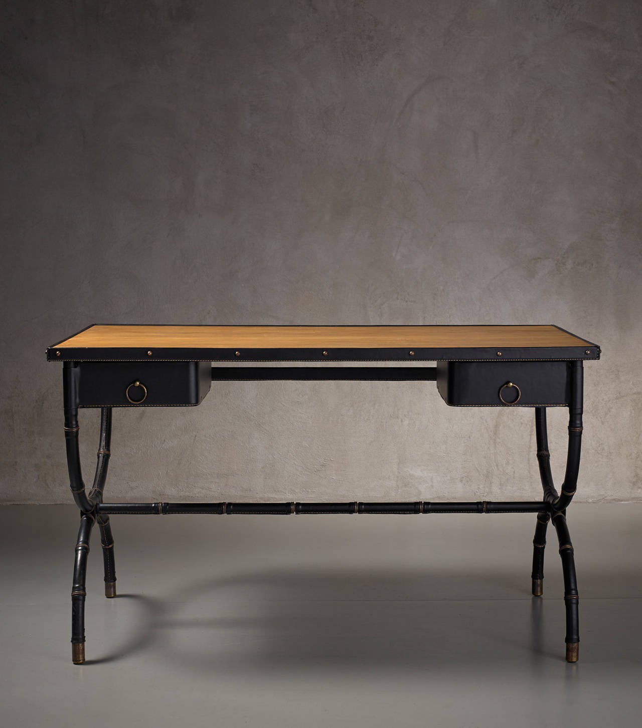 Mid-20th Century Desk and two chairs