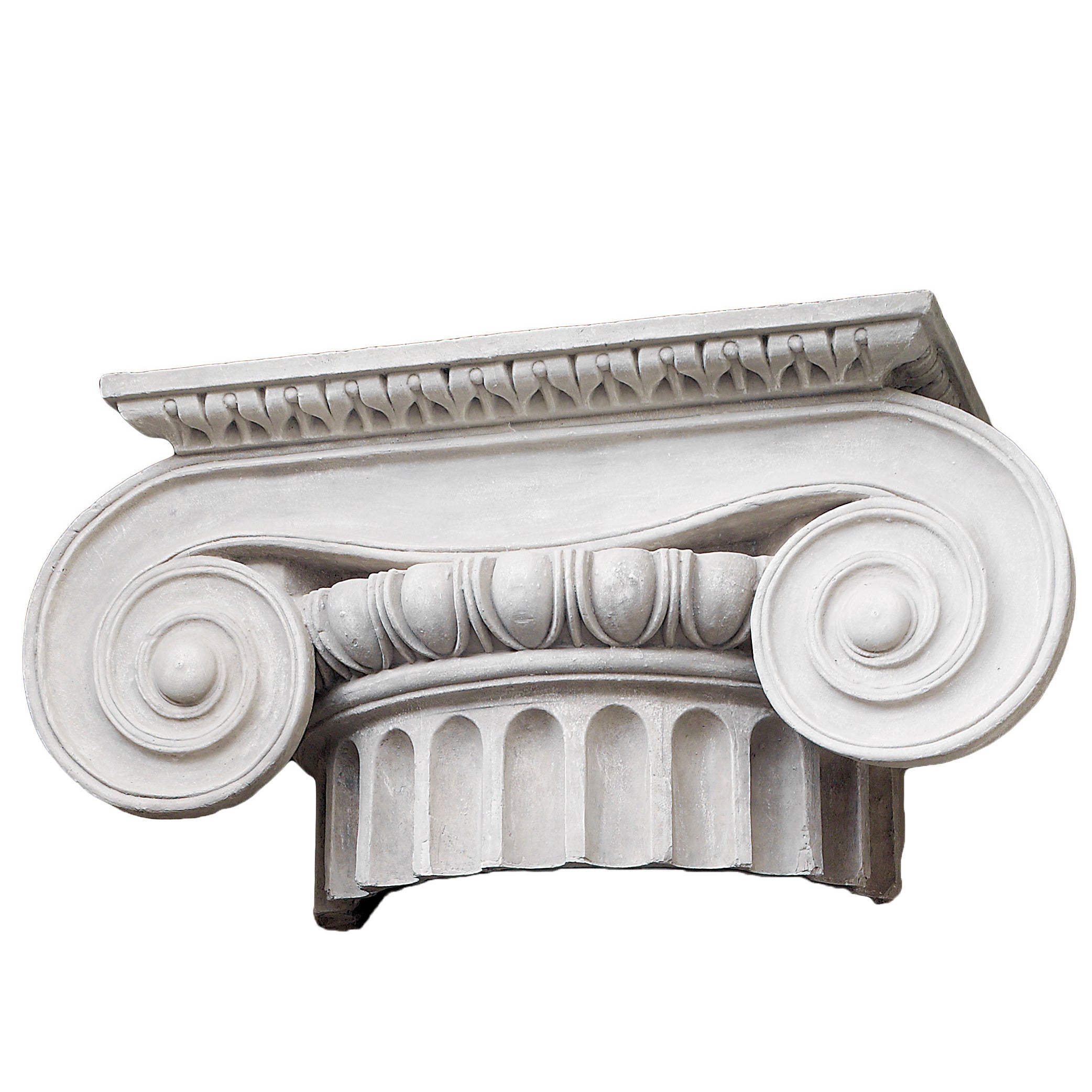 Large Ionic Plaster Capital 20th Century Royal Danish Academy of Fine Arts For Sale