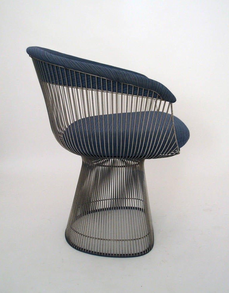 Chrome Rare Set of Eight Knoll Warren Platner 1966 Dining Chair