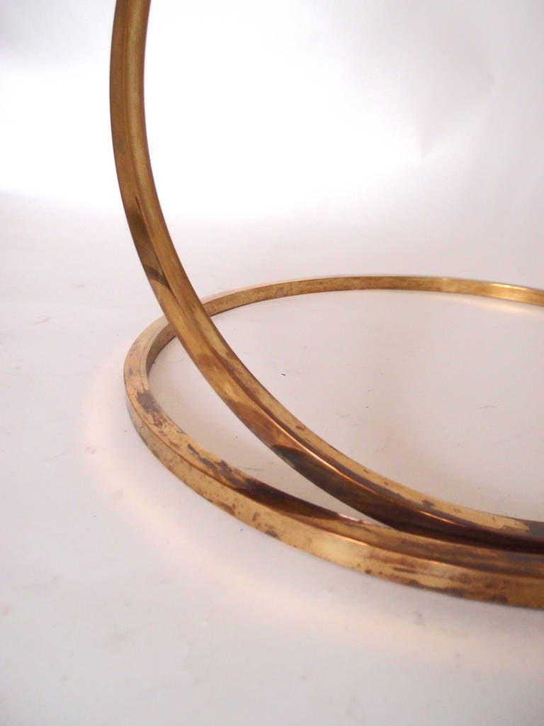 1970s Brass Leaf Floor Lamp by Tommaso Barbi 3