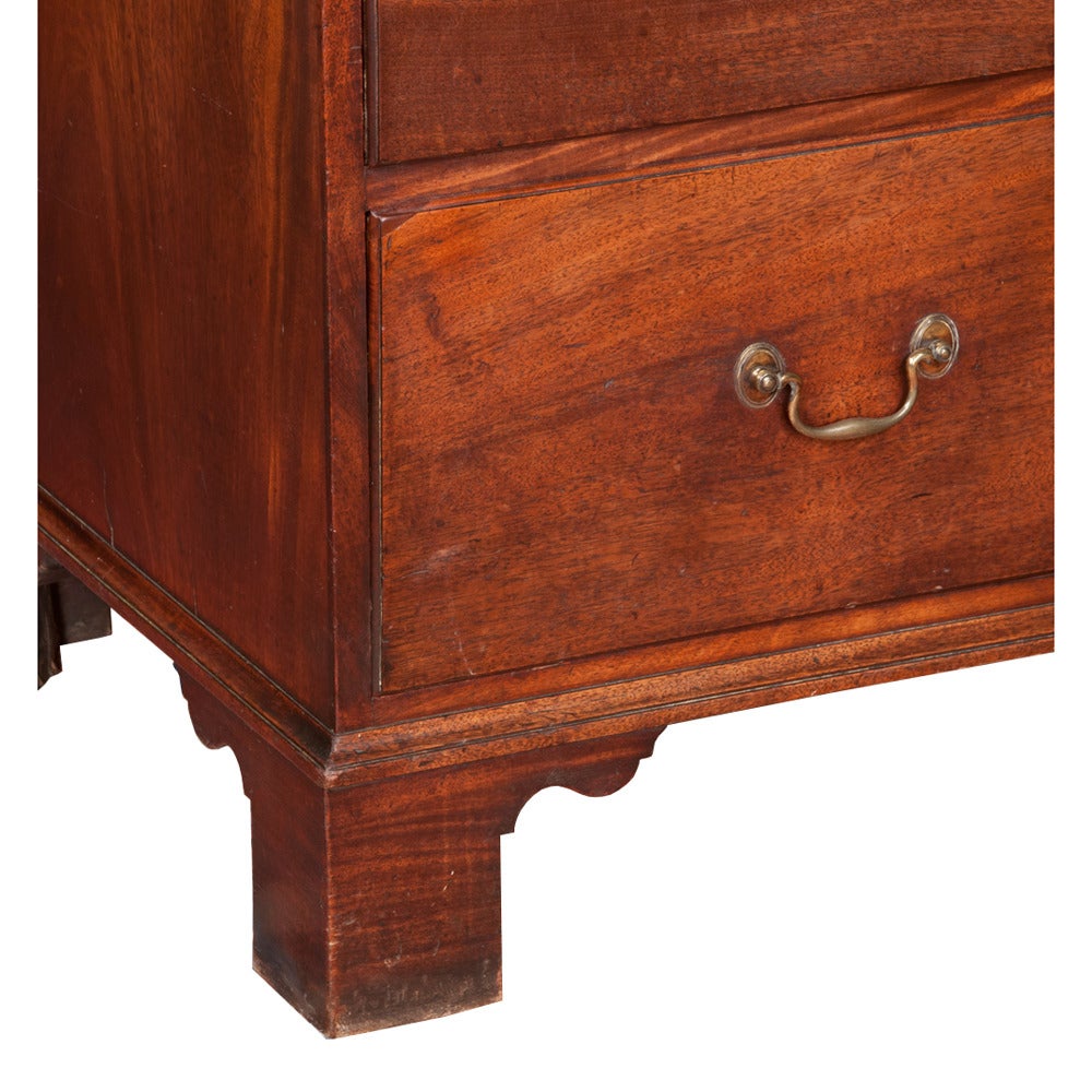 English Chippendale Mahogany Chest For Sale
