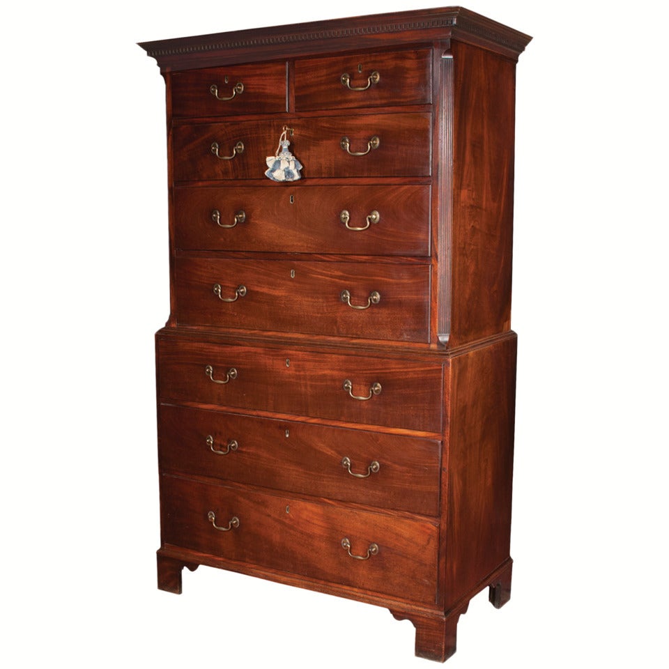 Chippendale Mahogany Chest For Sale