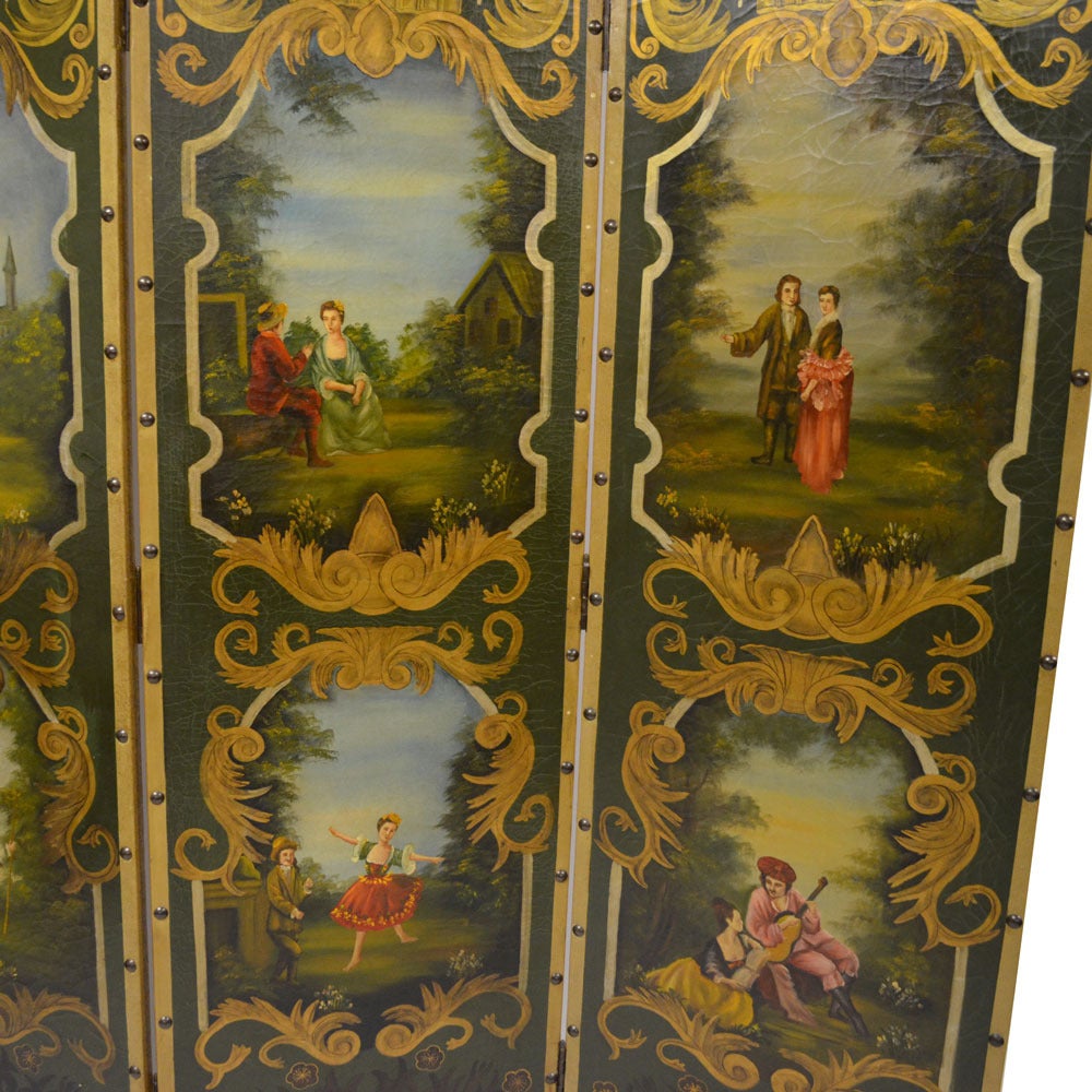 Late 20th Century French Vintage Screen For Sale